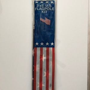 Quality Outdoor 3’ X 5’ U. S. FLAGPOLE KIT